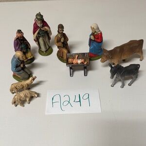Vintage Rare Devineau Nativity Scene Figurine Set made in Germany